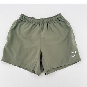 Gymshark Olive Green Athletic Shorts Running Training Size S